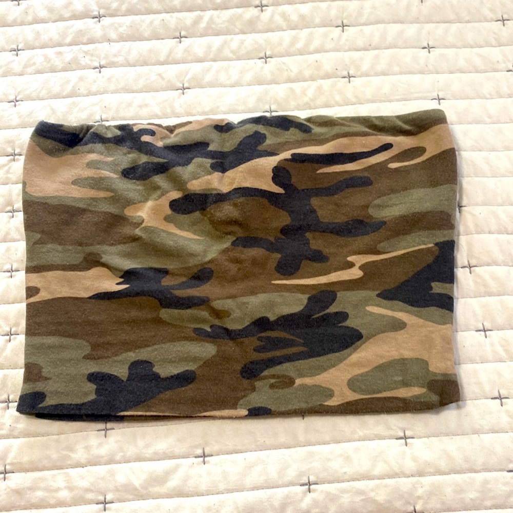 *3/$10* Fashion Nova Camouflage Tube Top